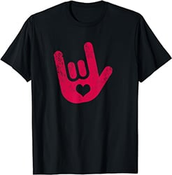 ASL-Sign-Language-'I-Love-You'-Sign-T-Shirt