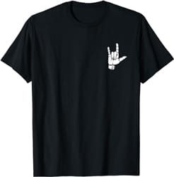 ASL I Love You T-Shirt Gift American sign Language Tee